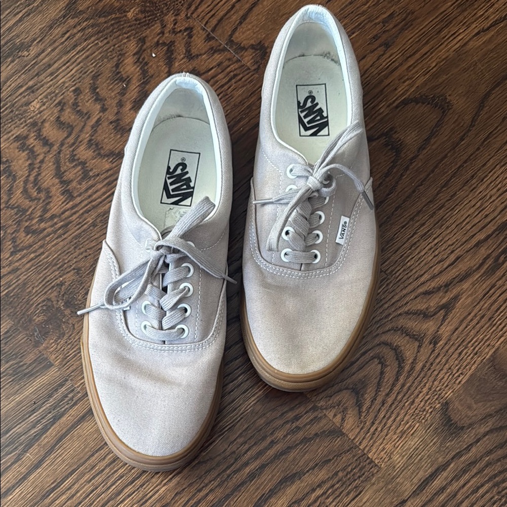 Men’s Vans Light Tan Canvas Sneakers